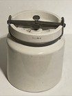 Paul O  Abbe Ceramic Lab Jar For Rolling Mill  9-3 4   h Metal Locking Ring 2 Lids