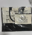 Women   s Black beige Tote Bag  Large  Zip Closure  Double Handles  Pouch  Vintage