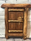 Antique Old 19x16 Wood Carved Rare Old House Window Door