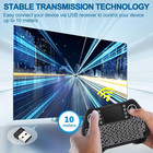 Backlit Mini Wireless Keyboard Touchpad Mouse Combo With Rechargable