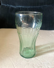 Libbey Green Tinted 16 Ounce Coca Cola Glass 6 Inch Coke Genuine Glass