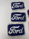 Vintage 3x2    Ford Motors Patch Blue   White Rectangle  Embroidered  Collectible 