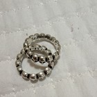 925 Sterling Silver Skull Band Ring Size 9 Round Shape No Stone Signed