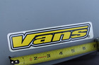 Vans Skateboard Shoes Yellow White 90 s Original Vintage Skateboarding Sticker