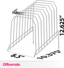 Large Incline 8 Compartment Wire Caddy  Black  8 5 X 10 375 X 12 625 Inches