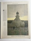 1923 J  Guerin Old Swedes Church Wilmington - Antique Painting Print 27x35cm Lhj