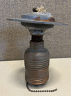 Vintage Benjamin Brass Swivel Single Light Fixture Industrial