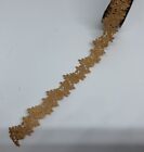 20 Yds  1 Roll  Gold Diy Craft Ribbon Flower Fabric Decoration Embroidered -trim