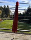 Red Traditional Japanese Wagasa Oil-paper Parasol   Bamboo Bangasa