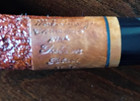 Mark Tinsky 2021 Christmas Pipe Golden Blasted Two Stars Unsmoked