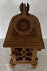 Japanese Style Pagoda Hanging Garden Lanterns Cast Iron 13    Tall Vintage Heavy