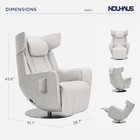 Nouhaus Orbit Heated Massage Chair  Zero Gravity Full Body Recliner
