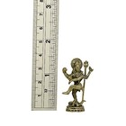 Shiva Nataraja Lord Of Cosmic Dance Trimurti Destroyer Mini Brass Idol  6