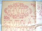 Embroidery Transfer For Pillowcase Borders   Dish Towels Original Uncut Vintage