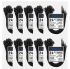 1000 Pcs Heavy Duty 24  Black Zip Ties  60lb Tensile Strength  Uv Resistant  Ind