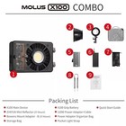 Zhiyun Molus X100 Combo Led Video Light Pocket Light 2700-6500k W reflector 385g