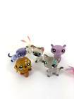 Lot 7 Lps Hasbro Littlest Pet Shop Pets Dog Shorthair Siamese Shorthair Cat 483