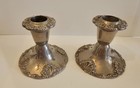 Set Of 2 Vintage Godinger Silver Plated Candlesticks
