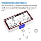 310 Pieces Metric 304 Stainless Steel Hex Nuts Assortment Kit For Screw Bolt New