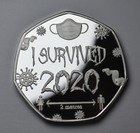  i Survived 2020   999 Silver Commemorative In Capsule   Gift Box  Lockdown coin