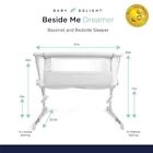 Baby Delight Beside Me Dreamer Bassinet bedside Sleeper driftwood Gray  New