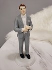 New Open Box Caucasian  Groom Cake Topper Weddingstar Gray Tux Grey