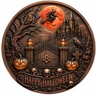 Exclusive 5oz  999 Copper Grim Reaper Libertad Halloween Haunted Round Mint 3000
