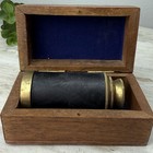 Vtg Marine Telescope Nautical Antique Solid Brass Maritime Pirate Spyglass 6 