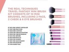 Real Techniques 11 Pcs Travel Fantasy Mini Makeup Brush Tool Set Face Eye Blush
