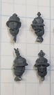 Warhammer Cities Of Sigmar Bits Freeguild Fusiliers Helmet Heads X6 Female