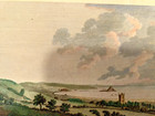Mounts Bay Cornwall United Kingdom Antique Hand Colored Engraving Jewish Theme  