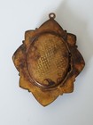 Antique Trench Art  Wwii Military Sweetheart Photo Locket Necklace Vtg Pendant