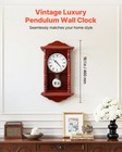 Vevor Grandfather Clock Vintage Pendulum Wall Clock 18 In With Quartz Movement