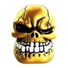 Skull Gear Shift Knob Car Shifter Handle - Antique Skeleton Head  For Gold
