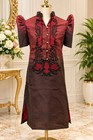 Marian Filipiniana Dress     Elegant Women   s Long Barong Bolero With Embroidery