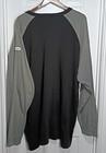 Rasco Fr Flame Resistant Shirt Men   s 4xl Black Gray Henley Work L s Cat2 2112