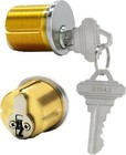 6pcs Brass Mortise Door Cylinder Locks 1 1 8  Replacement Lock Mortise Cylinder