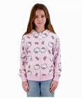 New  54 Disney Character Hello Kitty Girls French Terry Hoodie Jacket Size  6 7