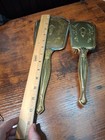 Vintage Set Vanity Hand Mirror And Brush Gold-tone