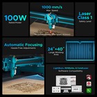 Secondhand 100w 1000x600 Mm Co2 Laser Engraver Cutter Engraving Cutting Machine