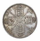 Great Britain 1887 Queen Victoria Silver Florin Two Shillings Km 762