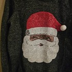 Festive Santa Crewneck Sweater - Black