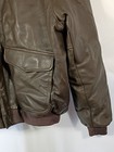 Vtg Ll Bean Ww2 A-2 Goatskin Shearling Leather Bomber Jacket Flight Coat Sz Xl