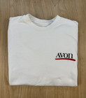 Vintage 80 s Avon Sweatshirt Medium White Womans Prep Punky Normcore