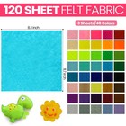 Reginary 120 Pcs 12 X 12 Inch Felt Sheets Bulk For 12 X 12 Inch  Classic