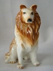 Charming Vintage Collie Dog China Figure  Japan  Hand Painted  Mint