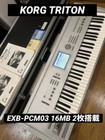 Korg Triton 61 With Exb-pcm03 And Hard Case Keys Synthesizer Keyboard