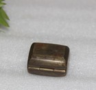 1870 s Vintage Brass Pill  Box Top Stone Fitted Old Fine Original Hand Carved