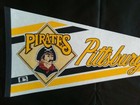 Pittsburgh Pirates Vintage 1990s Mlb Pennant Baseball Full Size 30  X 12  Ec