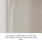 Nautica Cordelia Crushed Sheer Gommets Two Extra Wide Window Panels 52  X 84 